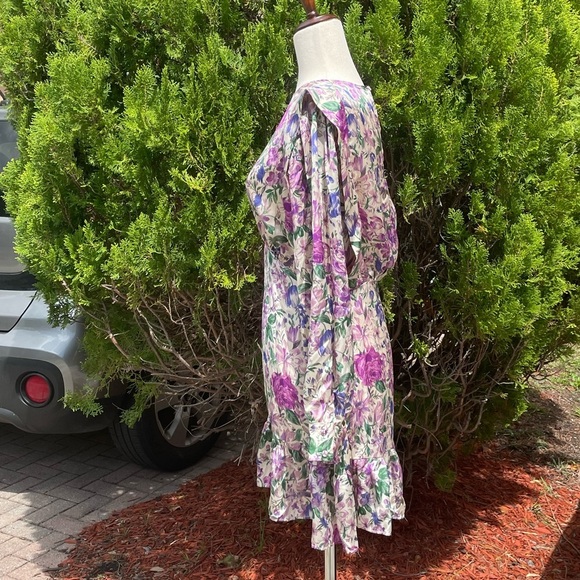 Zara Floral Long Sleeve Dress - Picture 5 of 13